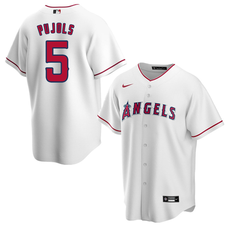Nike Men #5 Albert Pujols Los Angeles Angels Baseball Jerseys Sale-White